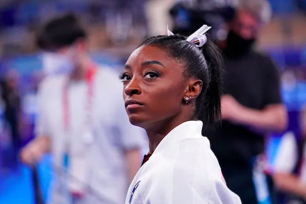 Simone Biles Pulled Out Of Olympic Team Event Finals, But Cheered On Team To Silver