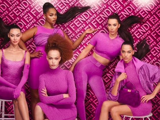 Kim Kardashian West Announced SKIMS x Fendi Collaboration