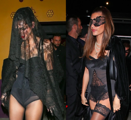 Hailey And Kendall Were Twinning In Lingerie-Inspired ‘Fits