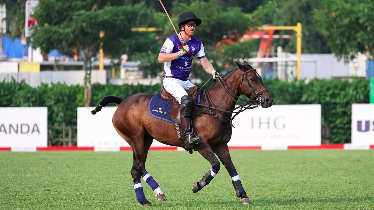 Prince Harry Played In The Sentebale Charity Polo Match